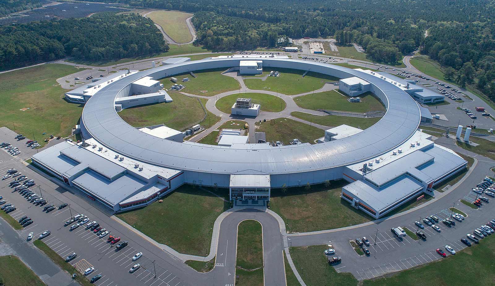 Aerial photo on NSLS-II at Brookhaven National Laboratory